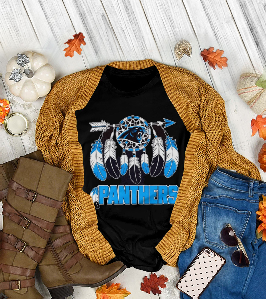 Panthers Dreamcatcher Feather Arrow T-Shirt