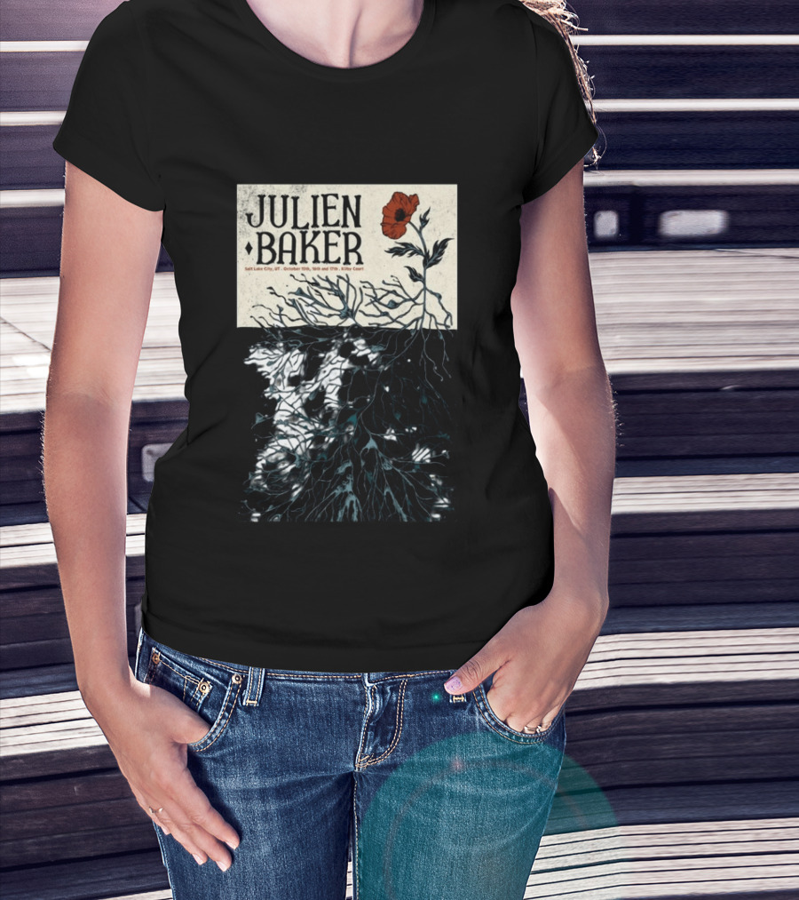 Julien Baker Salt Lake City October 15th 16th 17th Kilby Court Poppy T-Shirt