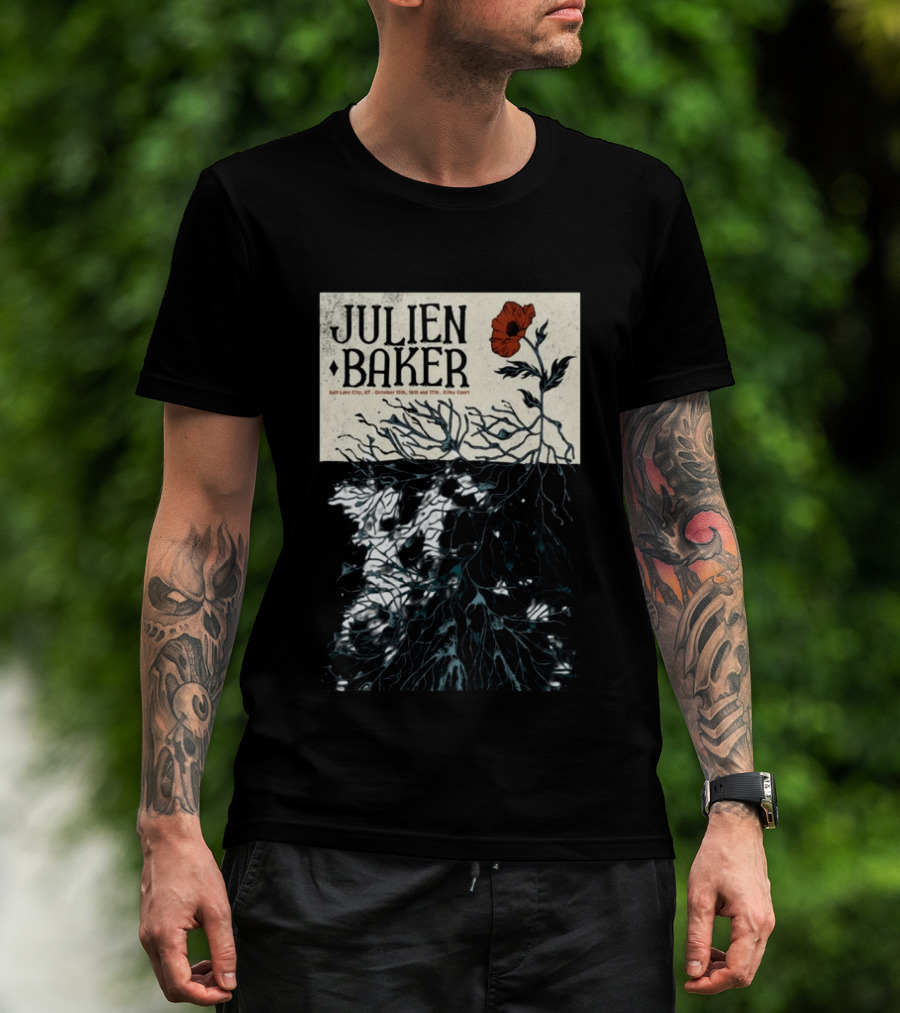Julien Baker Salt Lake City October 15th 16th 17th Kilby Court Poppy T-Shirt