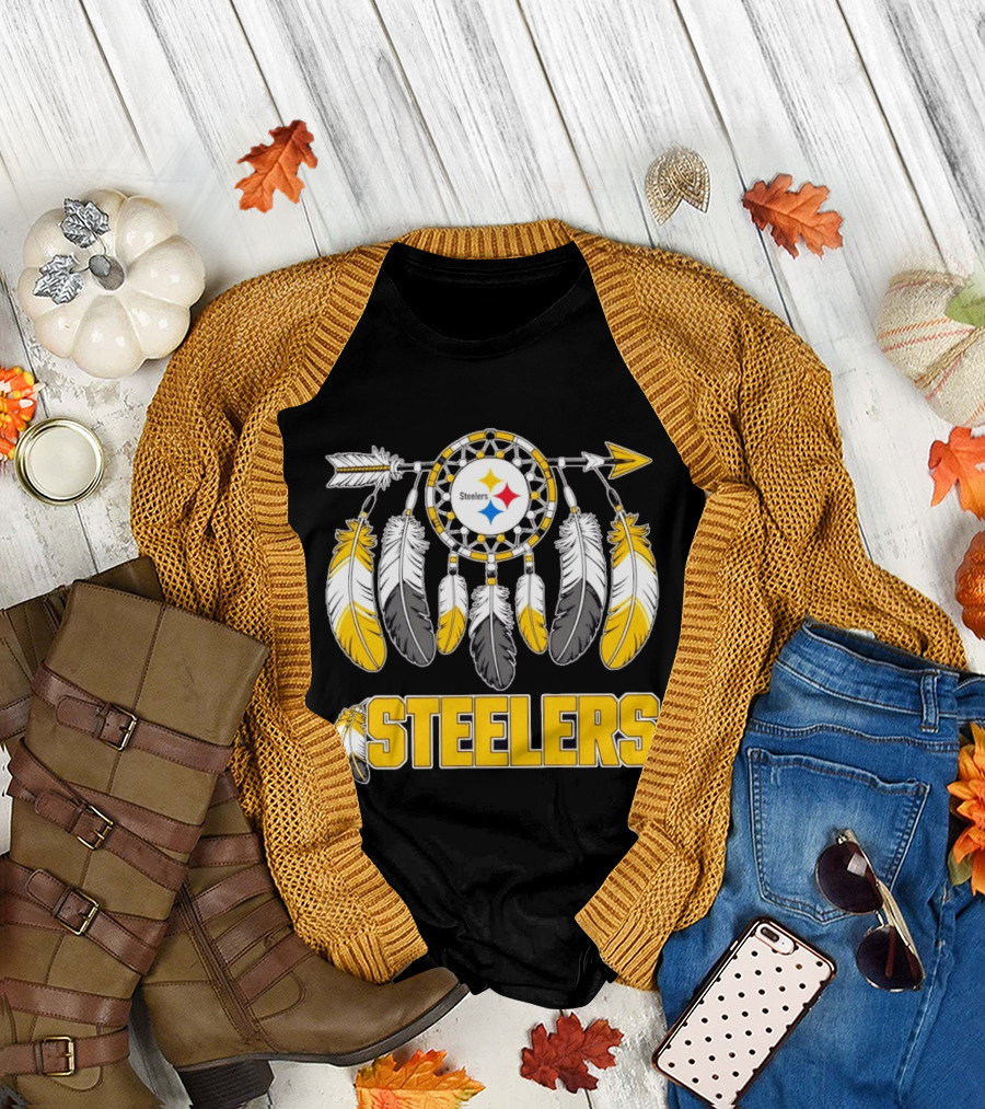 Pittsburgh Steelers Dreamcatcher Feather Arrow Chiefs T-Shirt