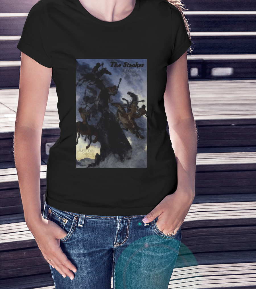 The Strokes Amsterdam 2026 Concert Fat White Family Alex Cameron T-Shirt
