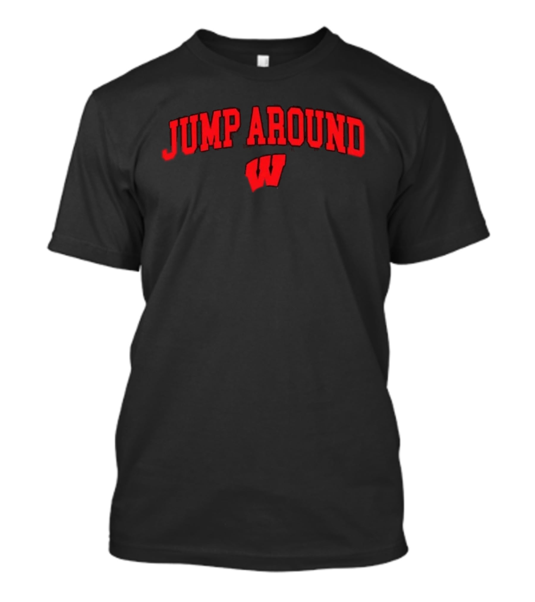 Jump Around Wisconsin Badgers W T-Shirt