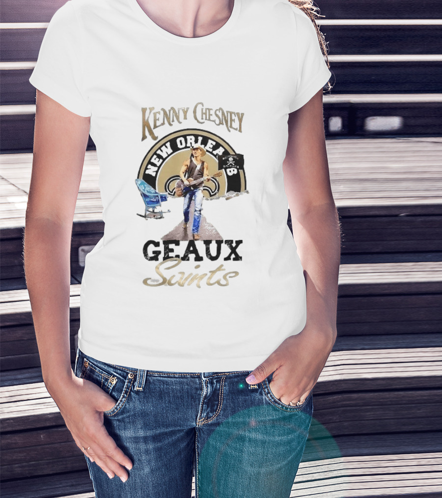 Kenny Chesney New Orleans Saints Geaux Saints T-Shirt