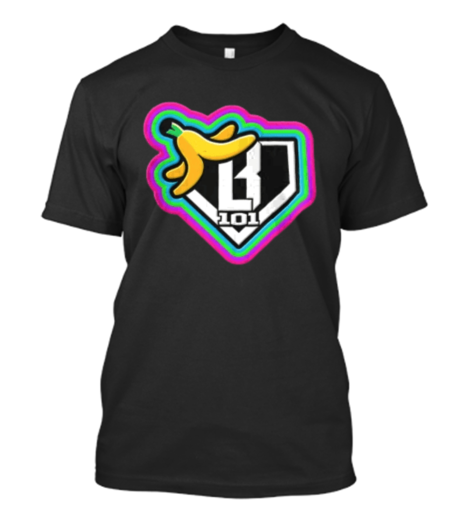 Banana Over Home Plate LB 101 Baseball T-Shirt