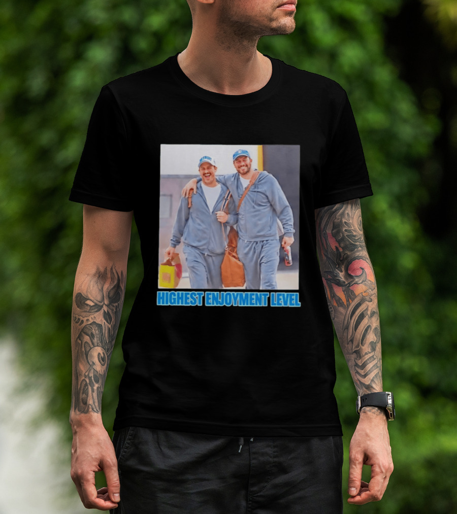 Detroit Lions Brock Wright Sam LaPorta Highest Enjoyment Level T-Shirt