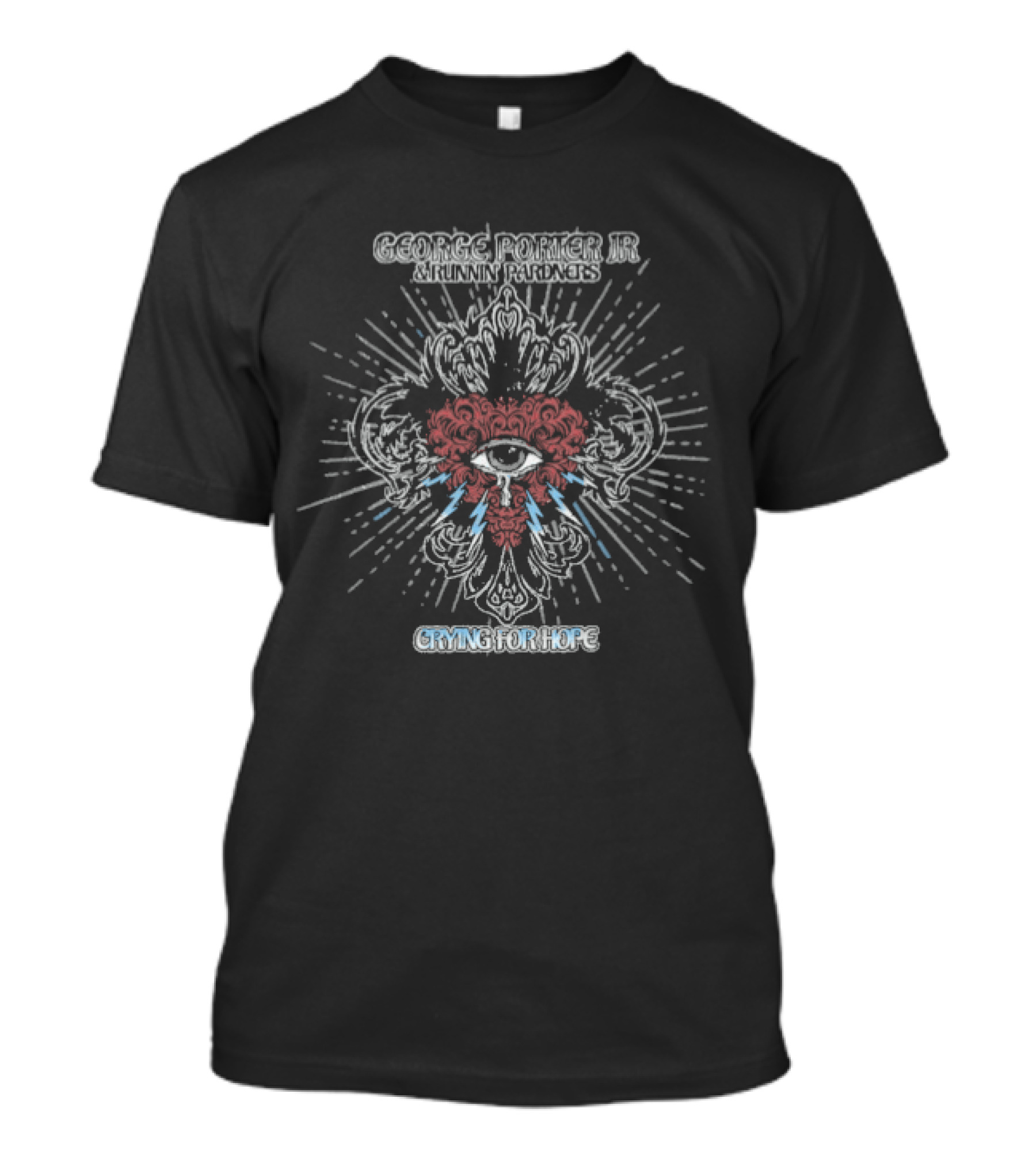 George Porter Jr Runnin' Pardners Crying For Hope Eye Heart Burst T-Shirt
