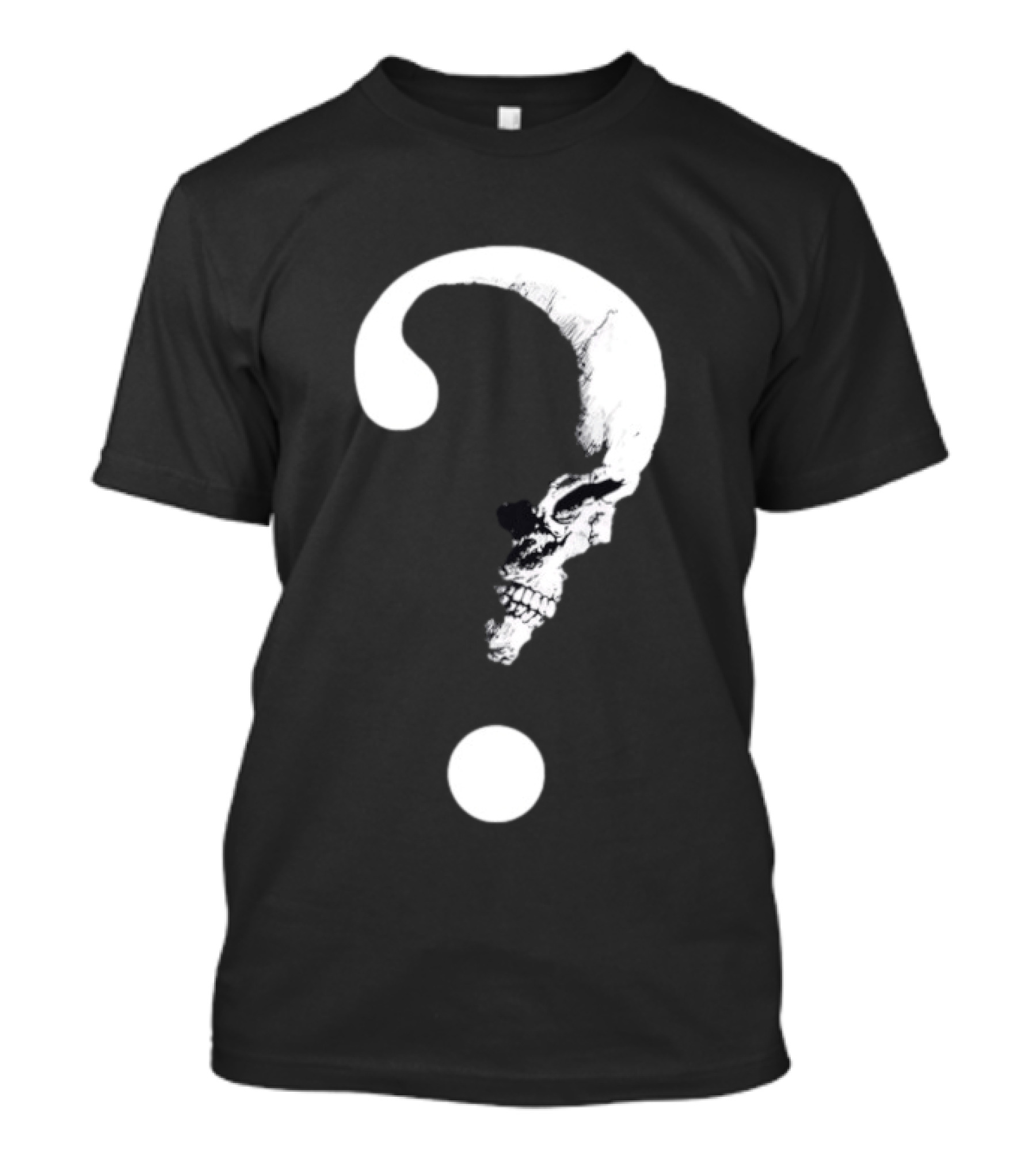 Horrible Skull Question Mark Skeleton Mystery T-Shirt