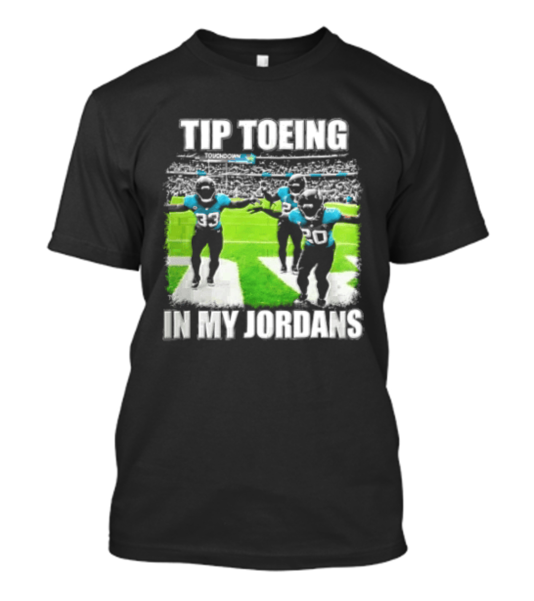 Jacksonville Jaguars Tip Toeing In My Jordans Ameer Abdullah Bhayshul Tuten T-Shirt