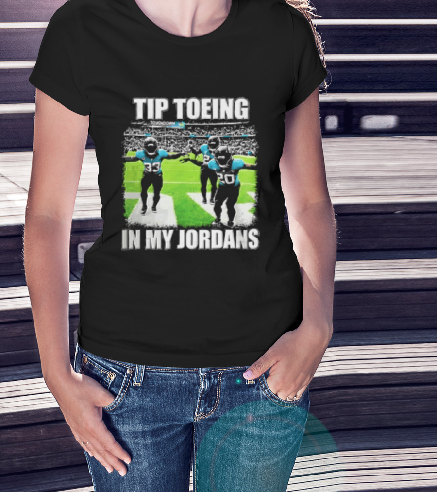 Jacksonville Jaguars Tip Toeing In My Jordans Ameer Abdullah Bhayshul Tuten T-Shirt