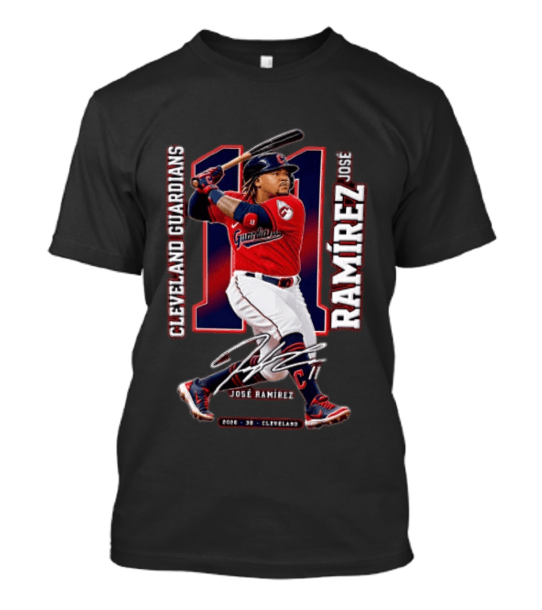 Cleveland Guardians José Ramírez 2026 Baseball 11 T-Shirt