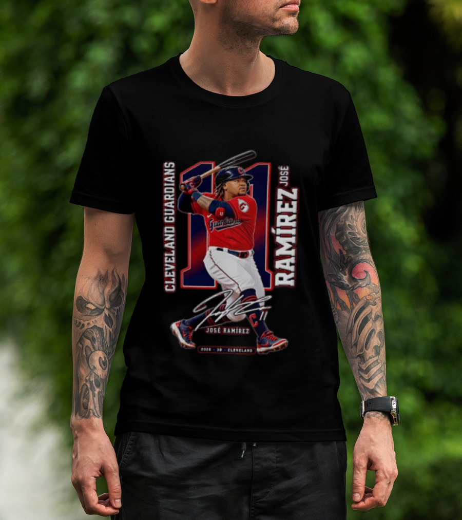 Cleveland Guardians José Ramírez 2026 Baseball 11 T-Shirt