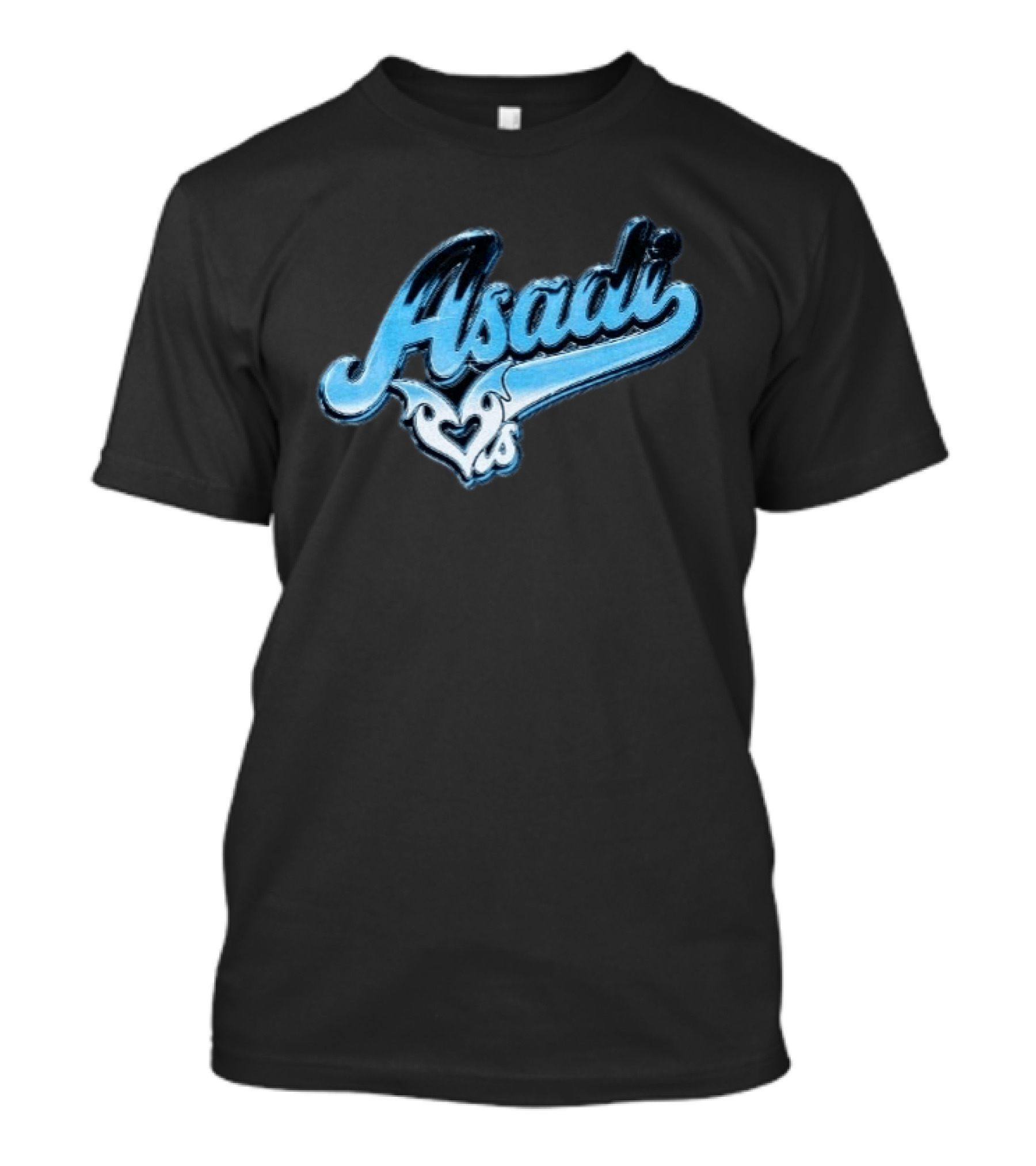 Original Khan Asadi ASADI X LOVESICK Collection Blue Black Hearts T-Shirt