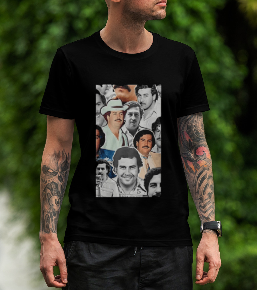 Otto Jurasica Pablo Escobar Collage T-Shirt