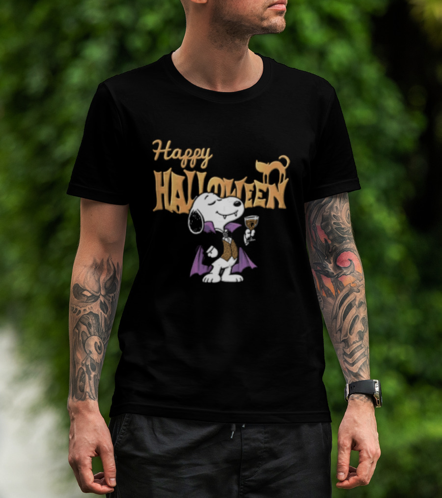 Snoopy Happy Halloween Peanuts Flying Ace Costume T-Shirt