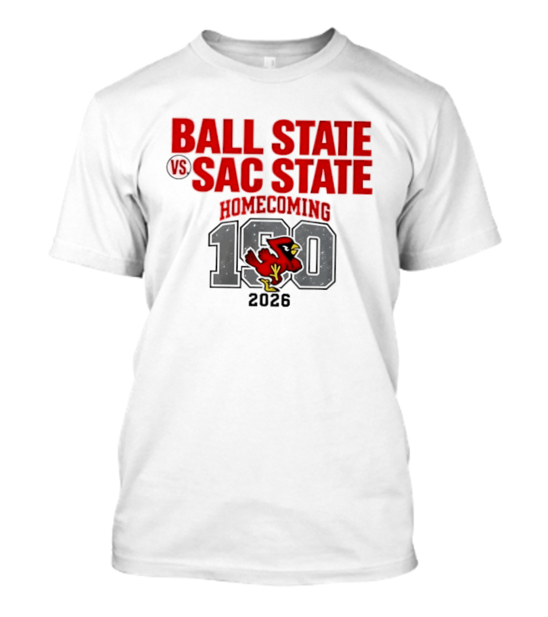 Ball State Vs Sac State Homecoming 190th Anniversary 2026 T-Shirt