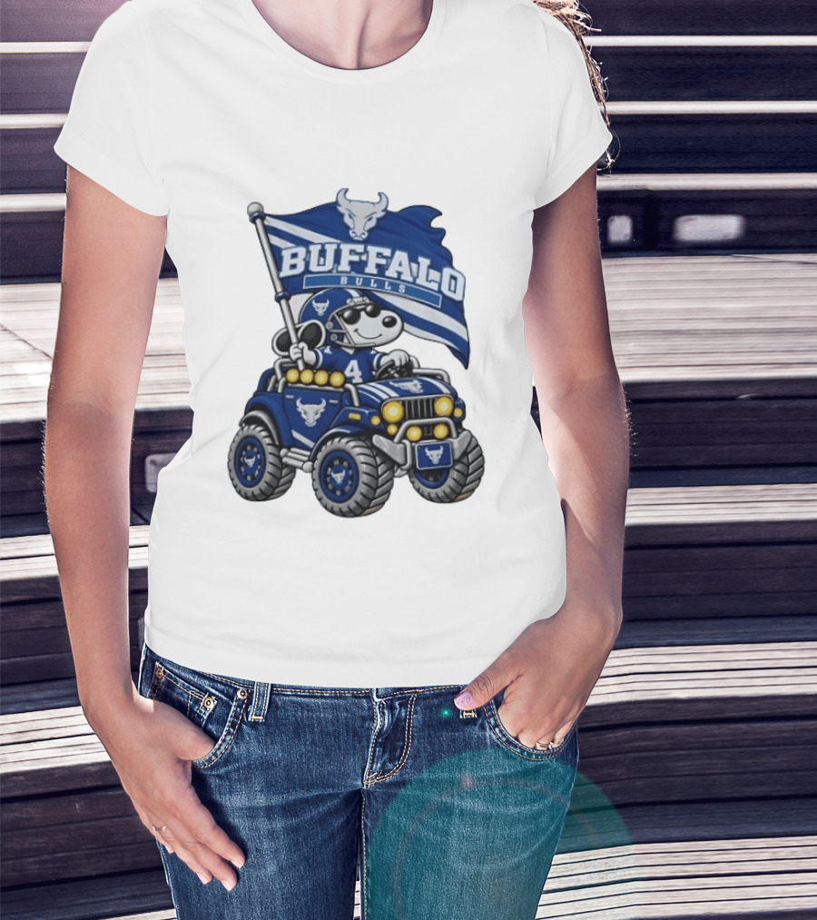 Buffalo Bulls NCAA Football Snoopy Offroad Vehicle Adventure T-Shirt
