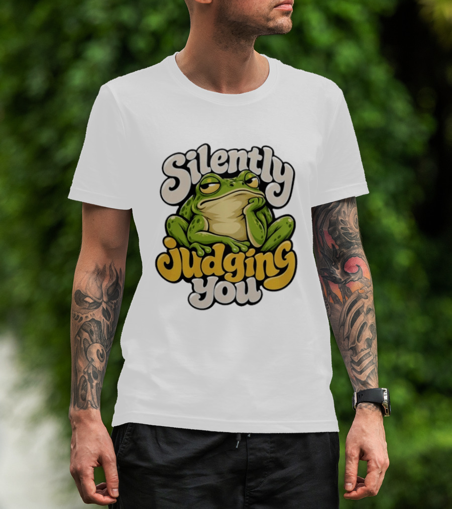 Silently Judging You Frog T-Shirt