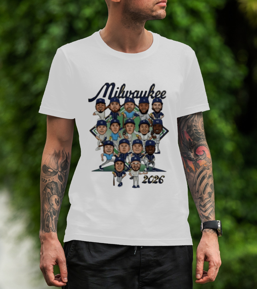Milwaukee 2026 Players 90s Caricatures T-Shirt