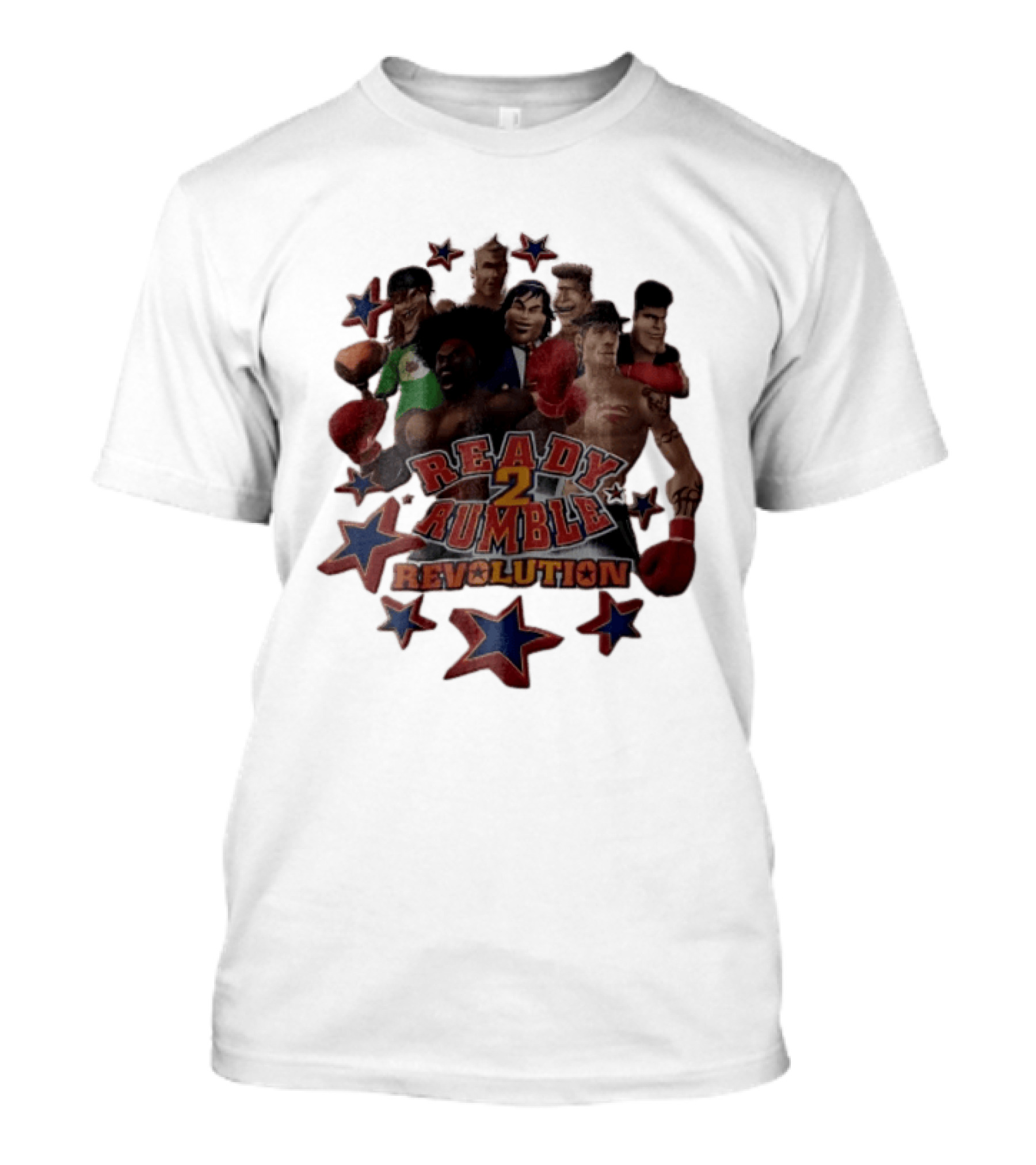 Ready 2 Rumble Revolution Boxing Characters Stars T-Shirt