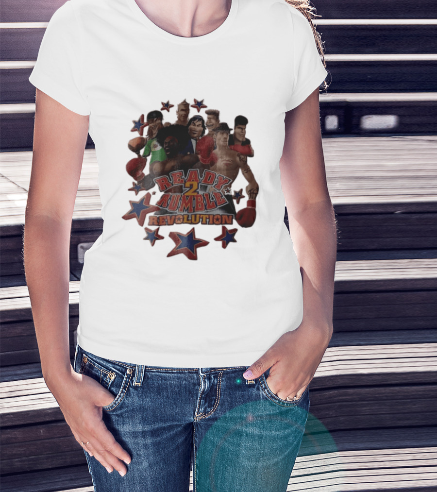 Ready 2 Rumble Revolution Boxing Characters Stars T-Shirt