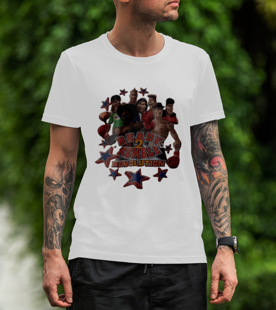 Ready 2 Rumble Revolution Boxing Characters Stars T-Shirt