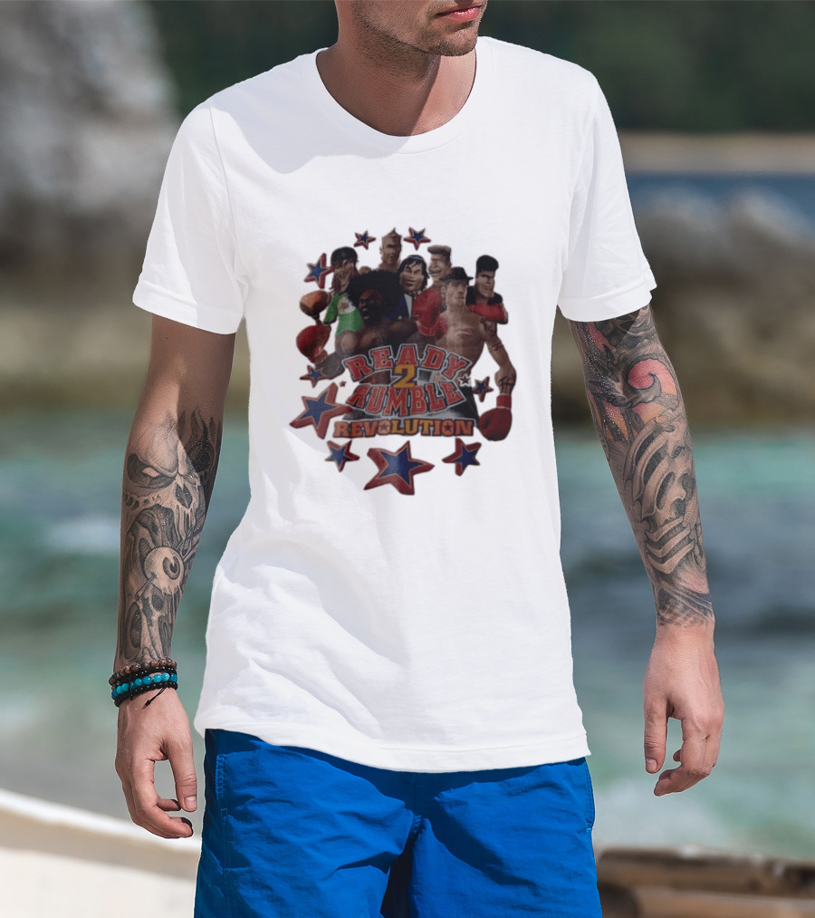 Ready 2 Rumble Revolution Boxing Characters Stars T-Shirt