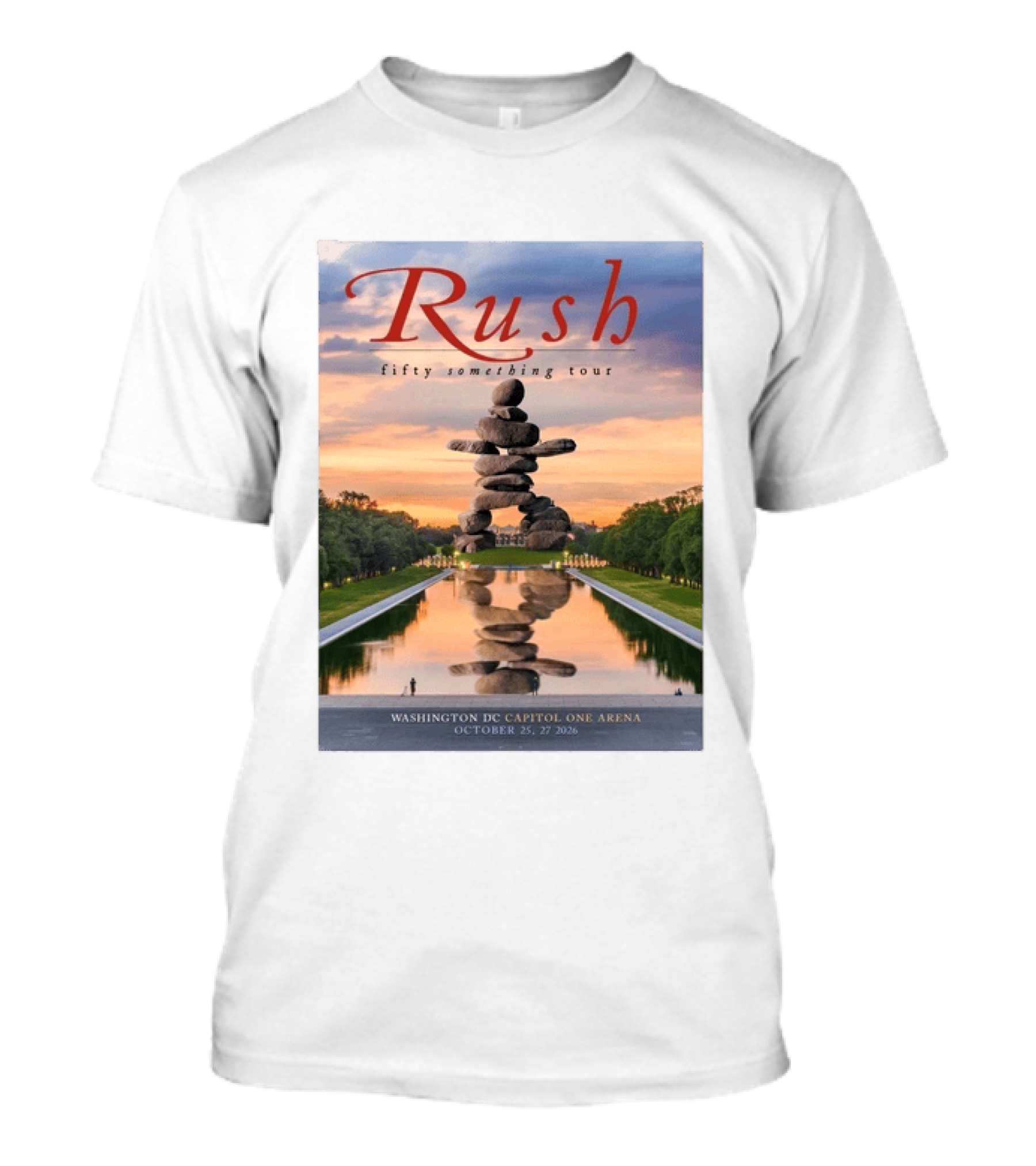 Rush Fifty Something Tour Washington DC Capitol One Arena October 25 27 2026 T-Shirt