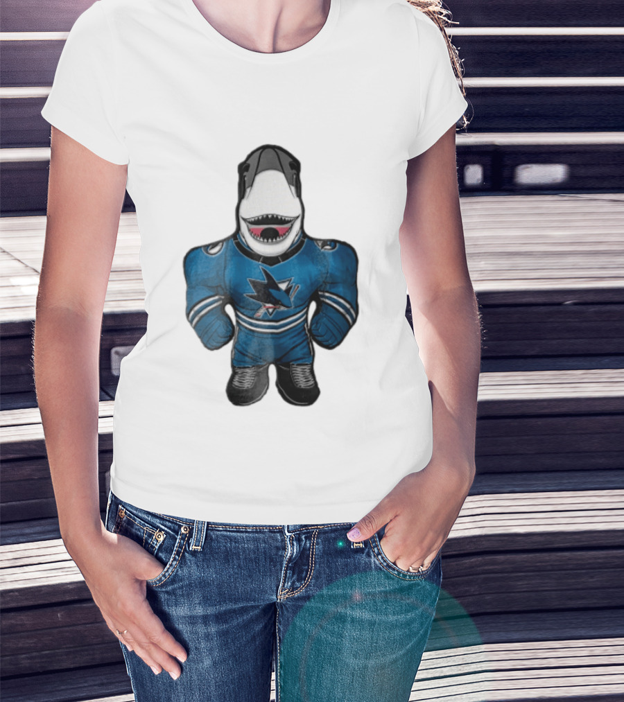 San Jose Sharks Mascot Jersey Plush Toy T-Shirt