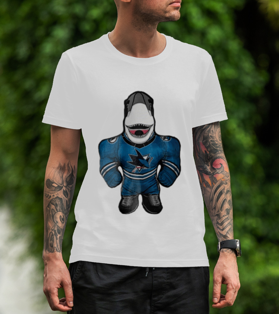 San Jose Sharks Mascot Jersey Plush Toy T-Shirt