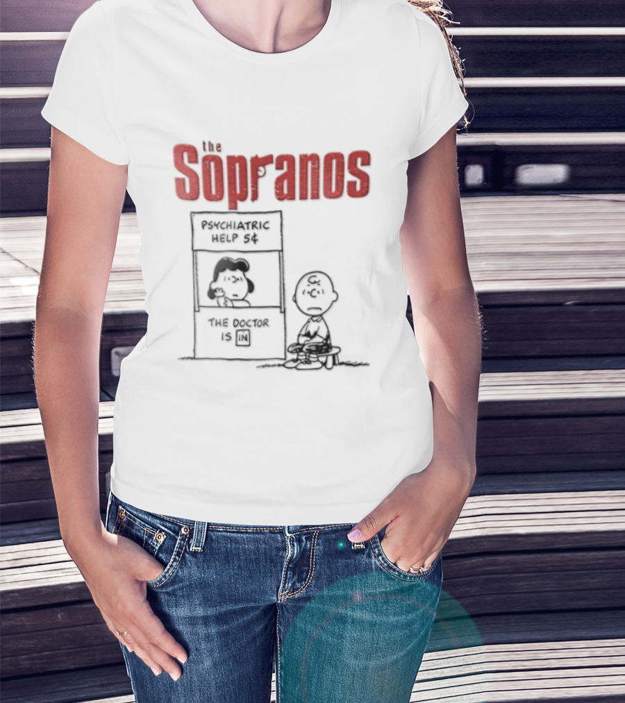 The Sopranos Peanuts Crossover Psychiatric Help The Doctor Is T-Shirt