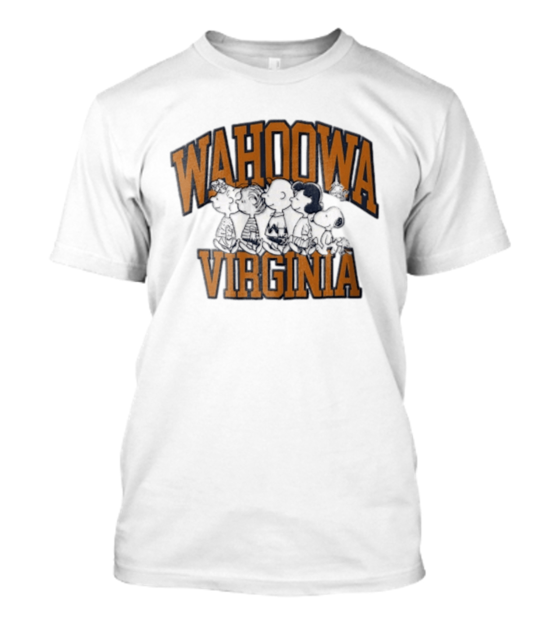 University Of Virginia Wahoowa Peanuts Characters T-Shirt