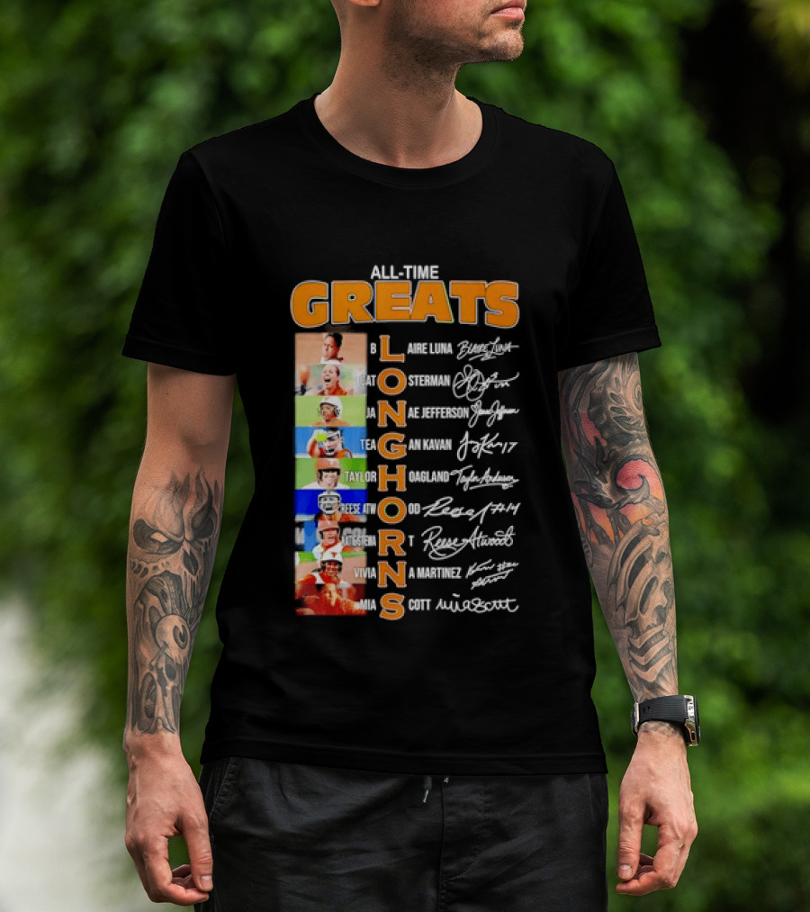 All Time Greats Blaire Luna Cat Osterman Janae Jefferson Tea Gan Kavan Taylor Hoagland Reese Atwood Viviana Martinez Mia Scott Longhorns T-Shirt