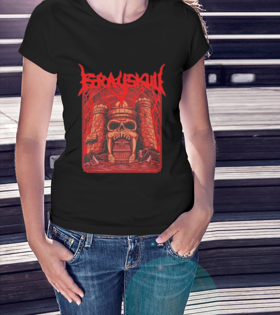 Grayskull Castle Masters Of The Universe He Man Skeletor Power Sword T-Shirt