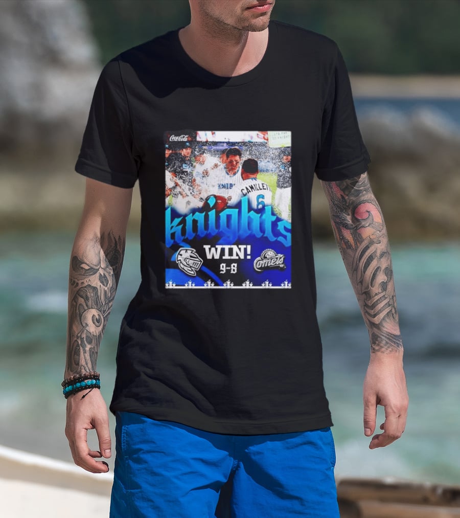 Knights Win 9 8 Against Comets Baseball Celebration T-Shirt
