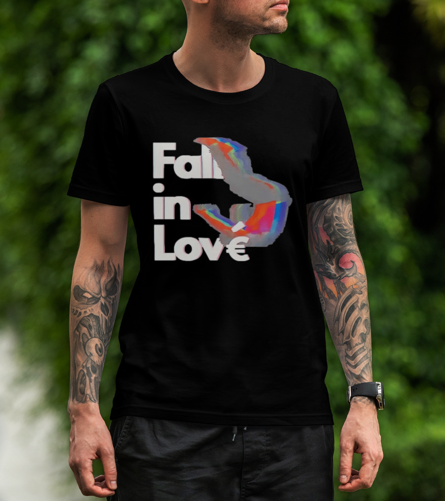 Fall In Love Rainbow Abstract T-Shirt