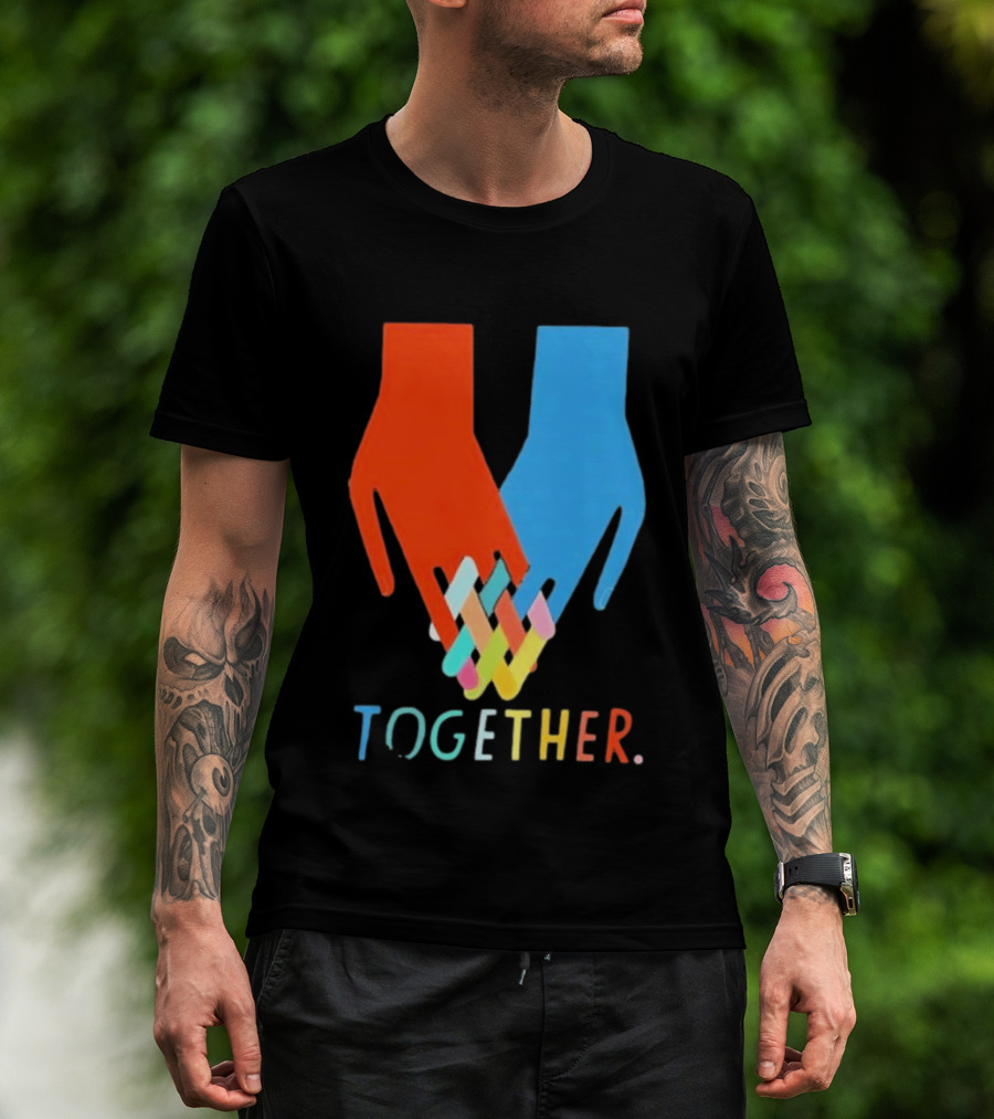 Interlocking Hands Unity Concept Together T-Shirt