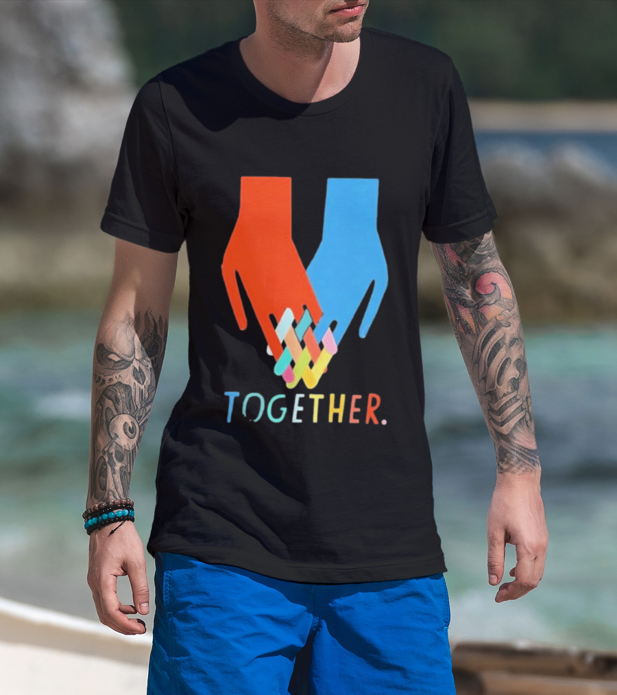 Interlocking Hands Unity Concept Together T-Shirt