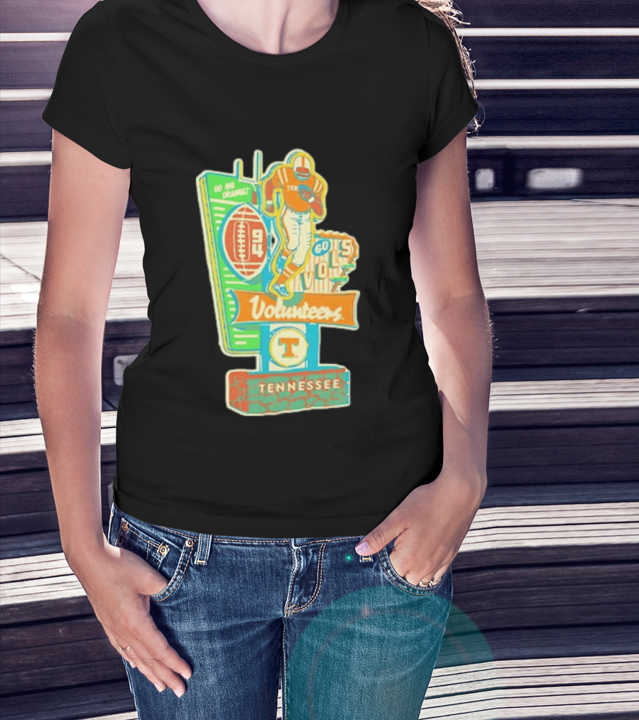 Tennessee Volunteers Go Big Orange Go Vols NCAA Football T-Shirt