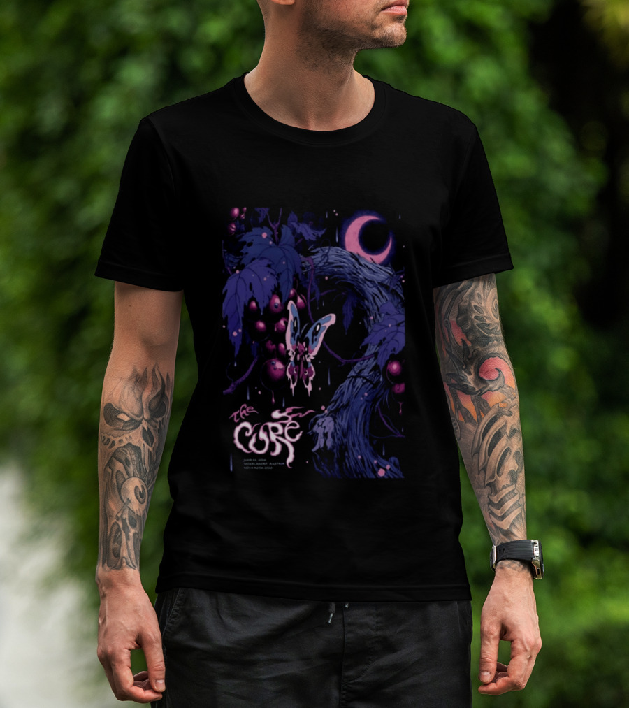 The Cure June 12 2026 Nickelsdorf Austria Psychedelic Butterfly Moon T-Shirt