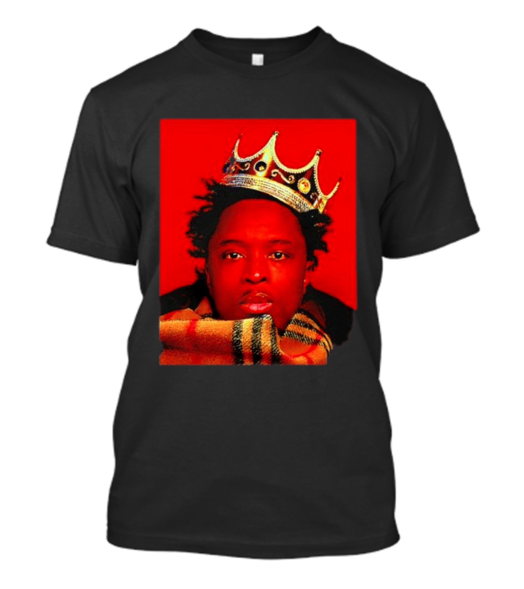 Notorious B.I.G. King Of New York Crowned Burberry Scarf T-Shirt