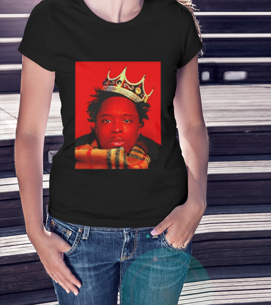 Notorious B.I.G. King Of New York Crowned Burberry Scarf T-Shirt