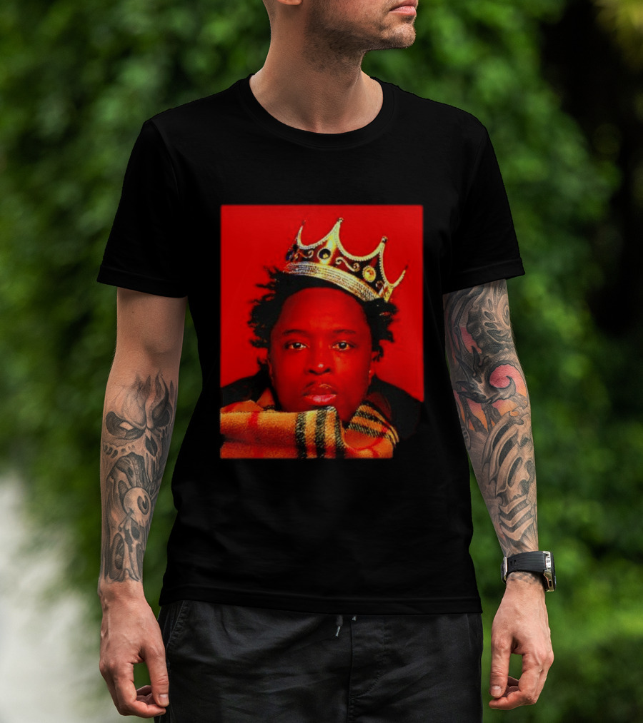 Notorious B.I.G. King Of New York Crowned Burberry Scarf T-Shirt