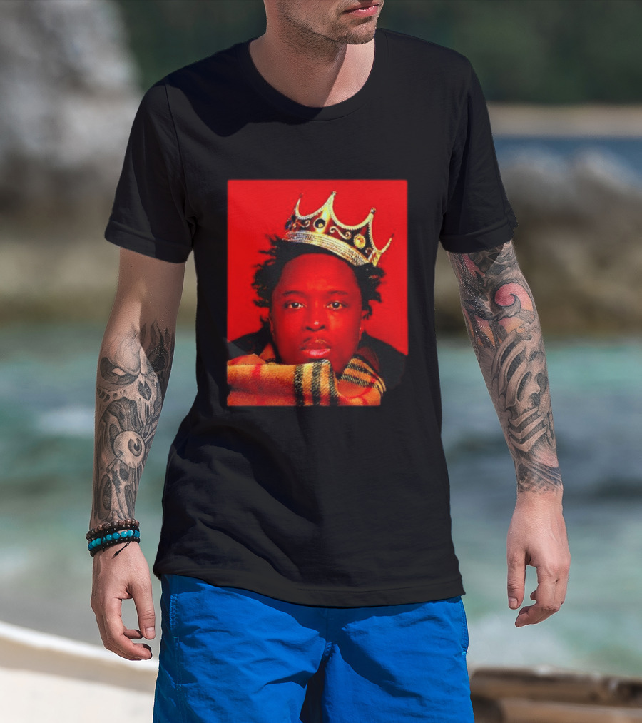 Notorious B.I.G. King Of New York Crowned Burberry Scarf T-Shirt