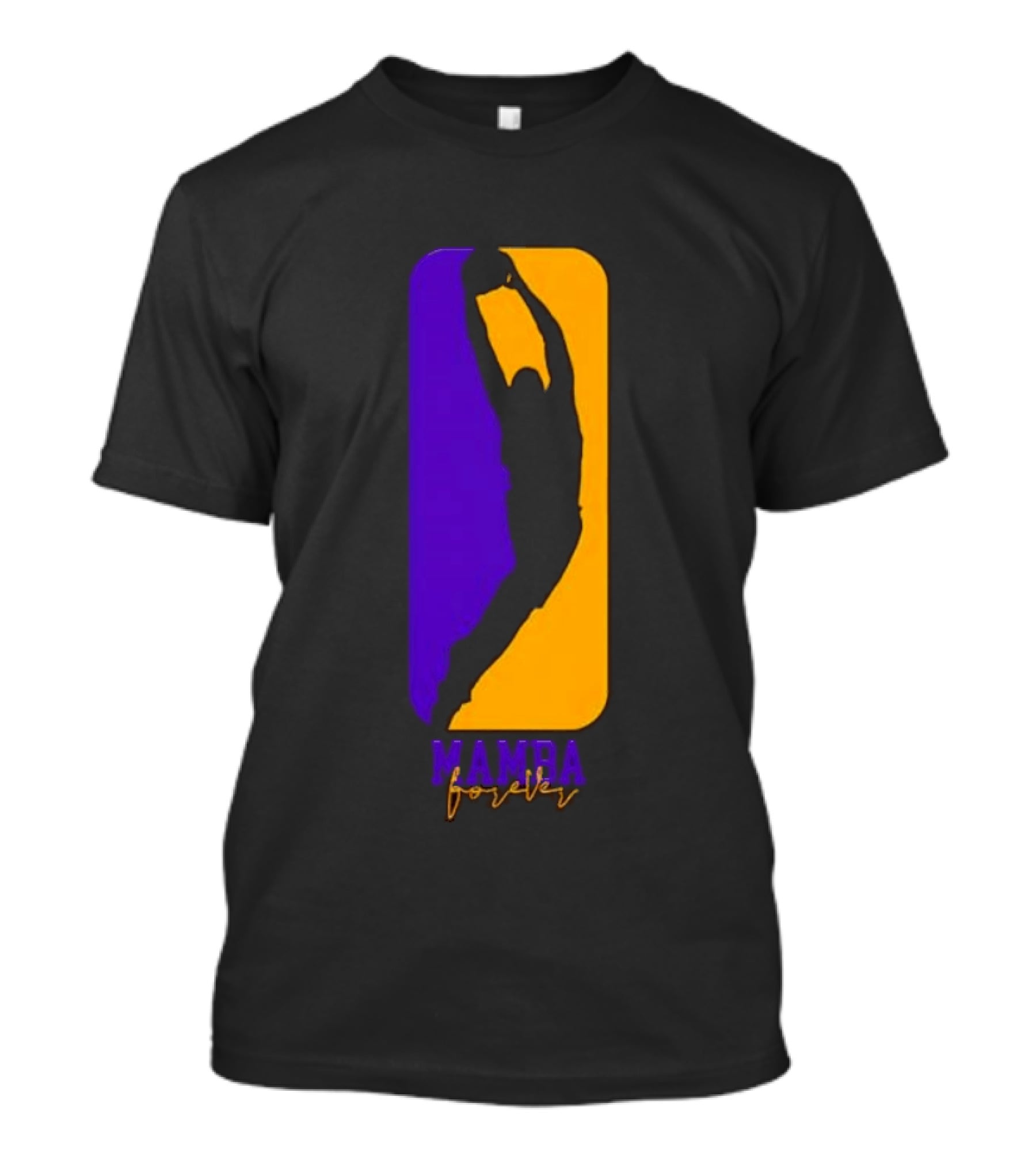 Mamba Forever Purple Gold Basketball Legend T-Shirt