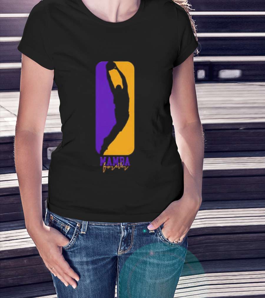 Mamba Forever Purple Gold Basketball Legend T-Shirt