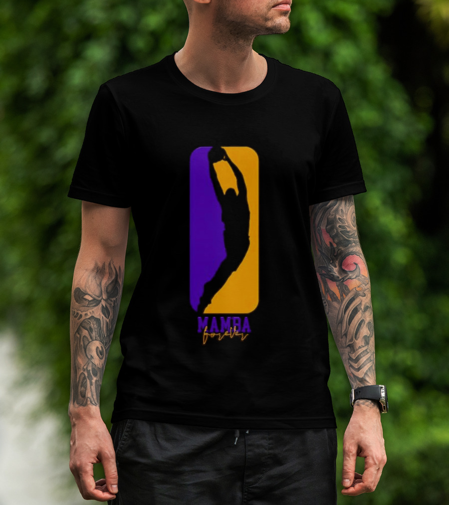 Mamba Forever Purple Gold Basketball Legend T-Shirt