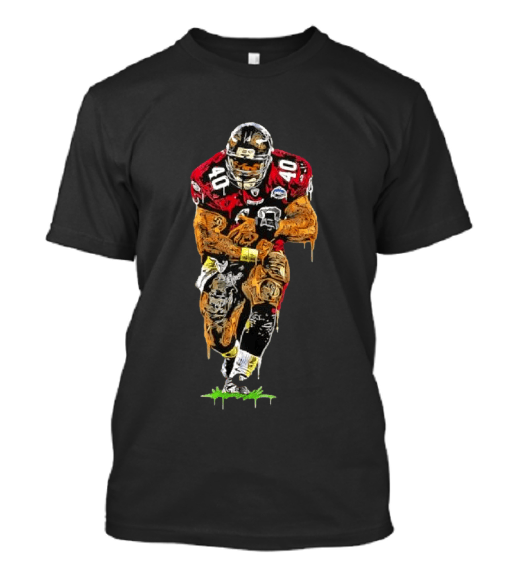 Troy Trojans Baseball Original A Train Football Player T-Shirt