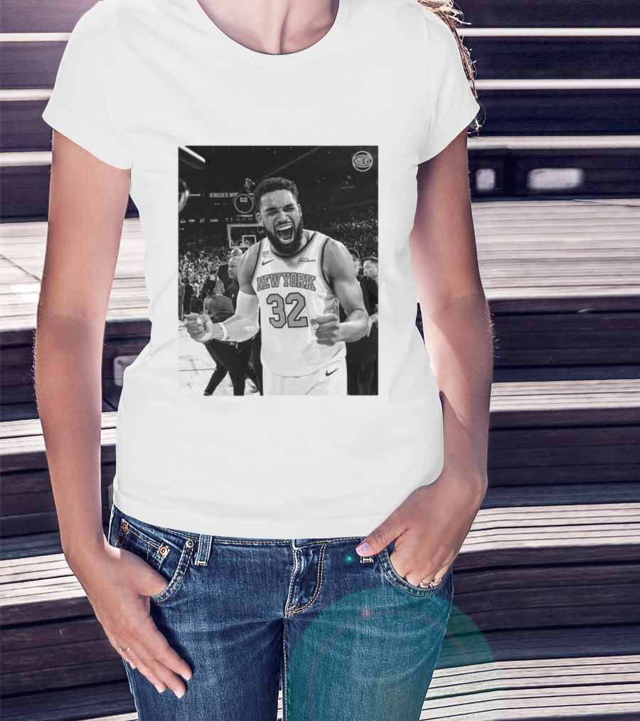 Knicks Nation Loud And Proud New York Basketball Karl Anthony Towns Celebration T-Shirt