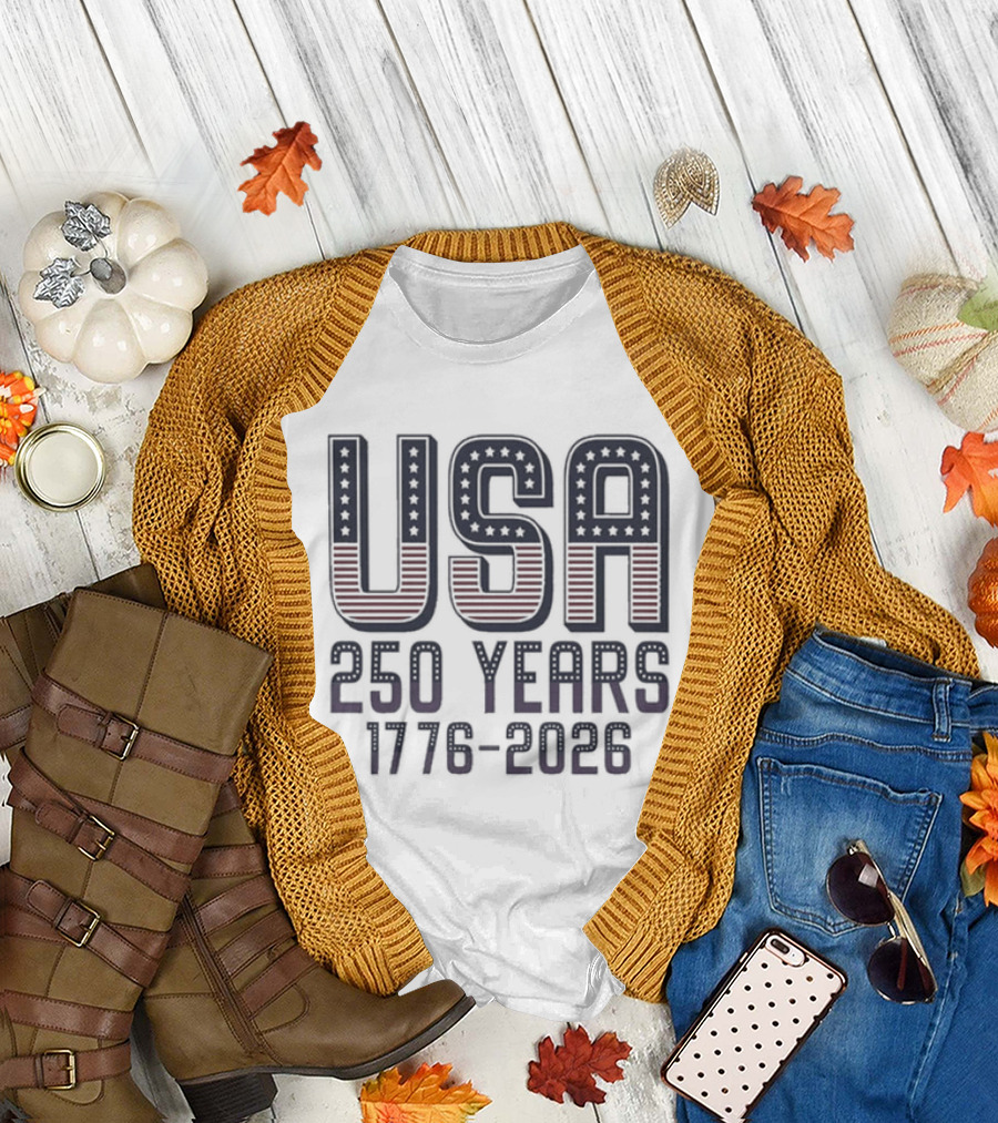USA 250 Years 1776 2026 Patriotic Semiquincentennial Anniversary T-Shirt