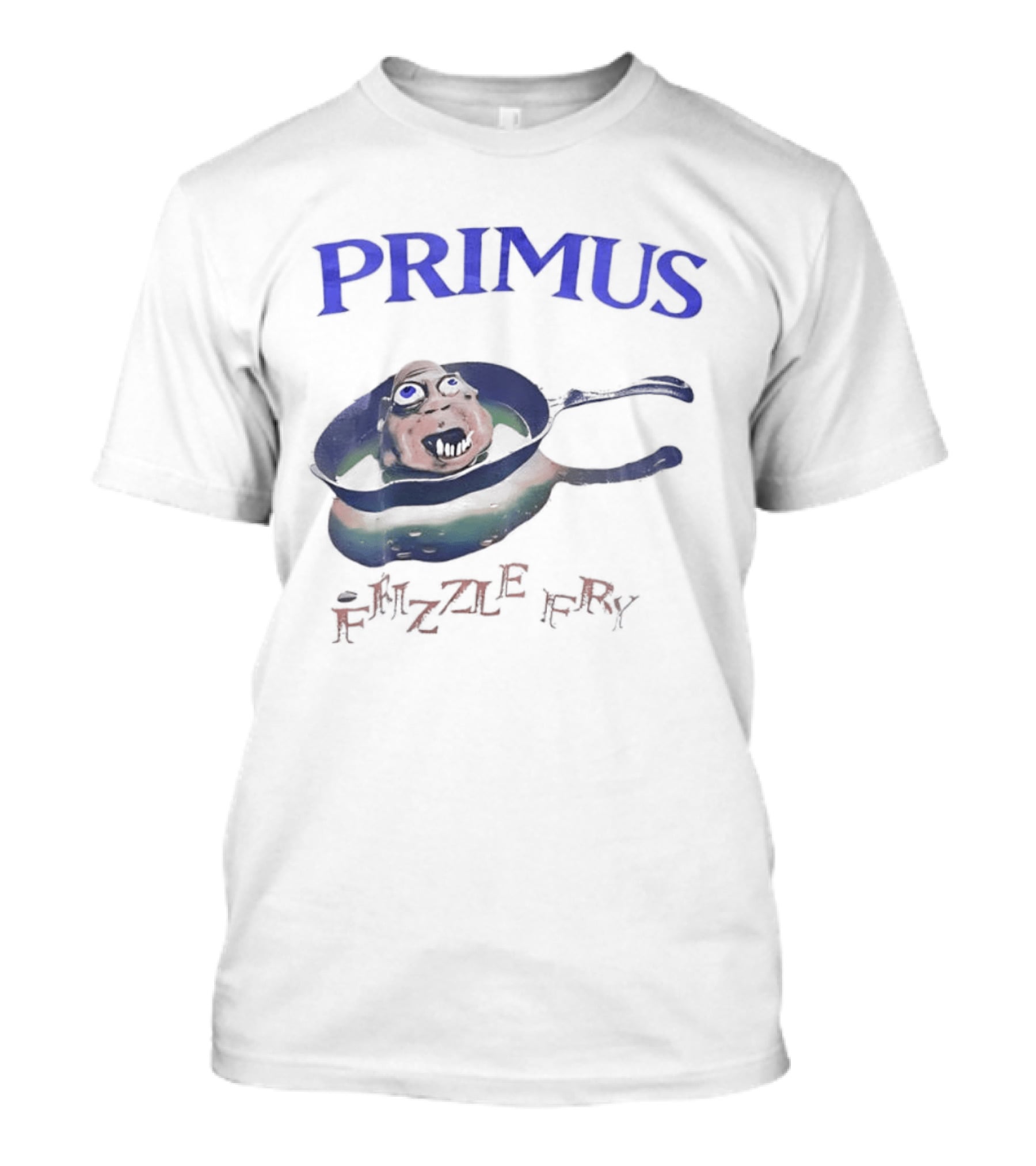 PRIMUS Frizzle Fry Album Art Pan With Face T-Shirt
